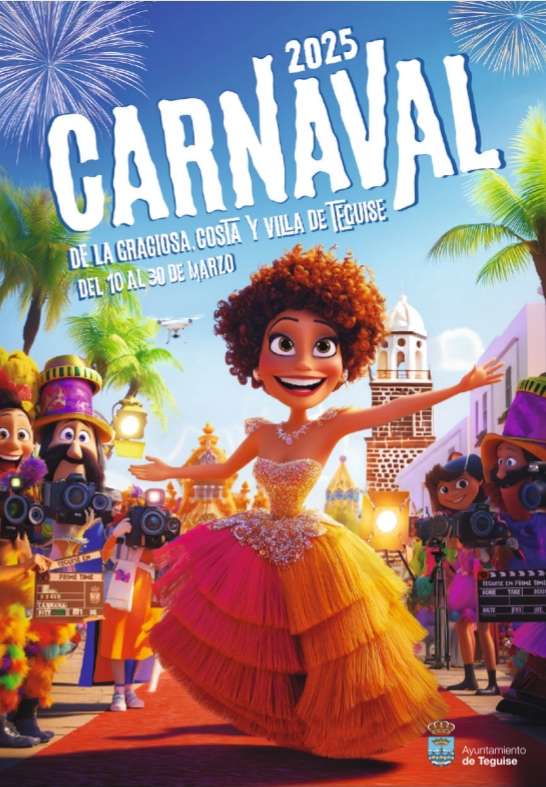 Les carnavals de Teguise, de Costa Teguise et de La Graciosa du 10 au 30 mars 2025 !